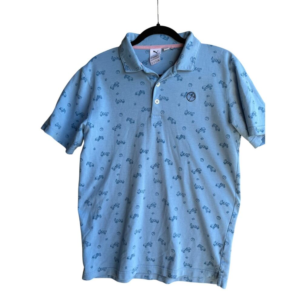 Puma x Arnold Palmer Men’s Performance Golf Polo Shirt Blue Size US Small